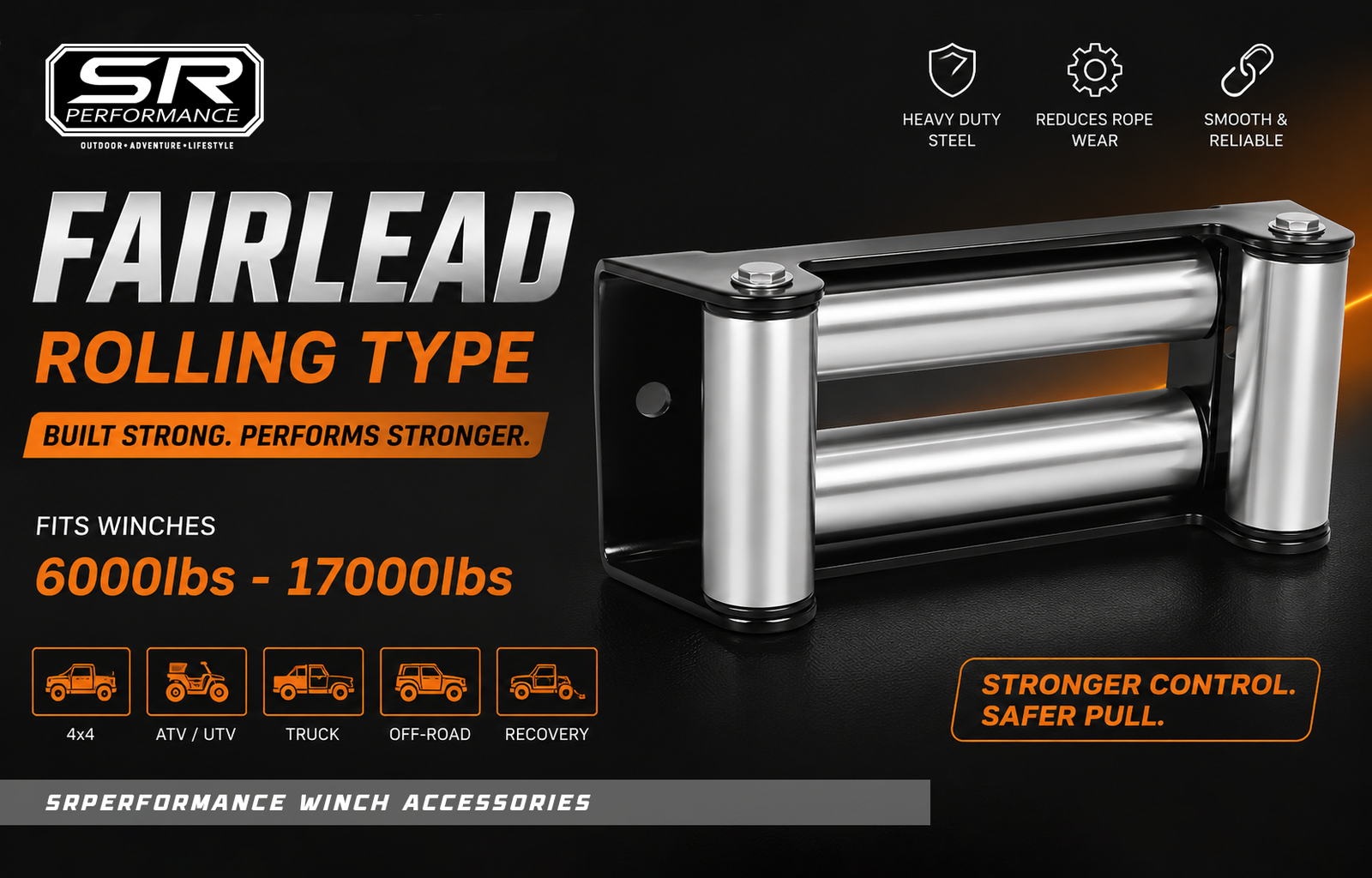 SR ALUMINUM FAIRLEAD (ROLLING TYPE)